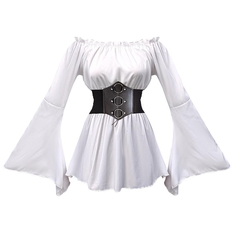 

Новая ретро средневековая юбка-свинг, асимметричная юбка, топ, костюм с длинной юбкой для женщин 2XL