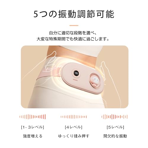 2024 Improved New Waist EMS Heating Belt, Waist Supporter, Abdominal Support, 5 Adjustable Belt Settings, 3 Heating Levels, USB Rechargeable, LCD Disp