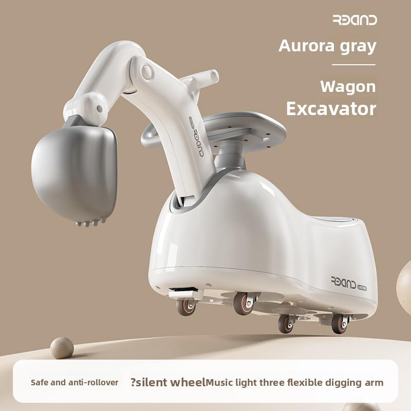 Outdoor Sports Children'S Scooter Multifunctional Scooter Upgrade Digger Model Children'S Toys 1-5 Years Old Musical Quadricycle