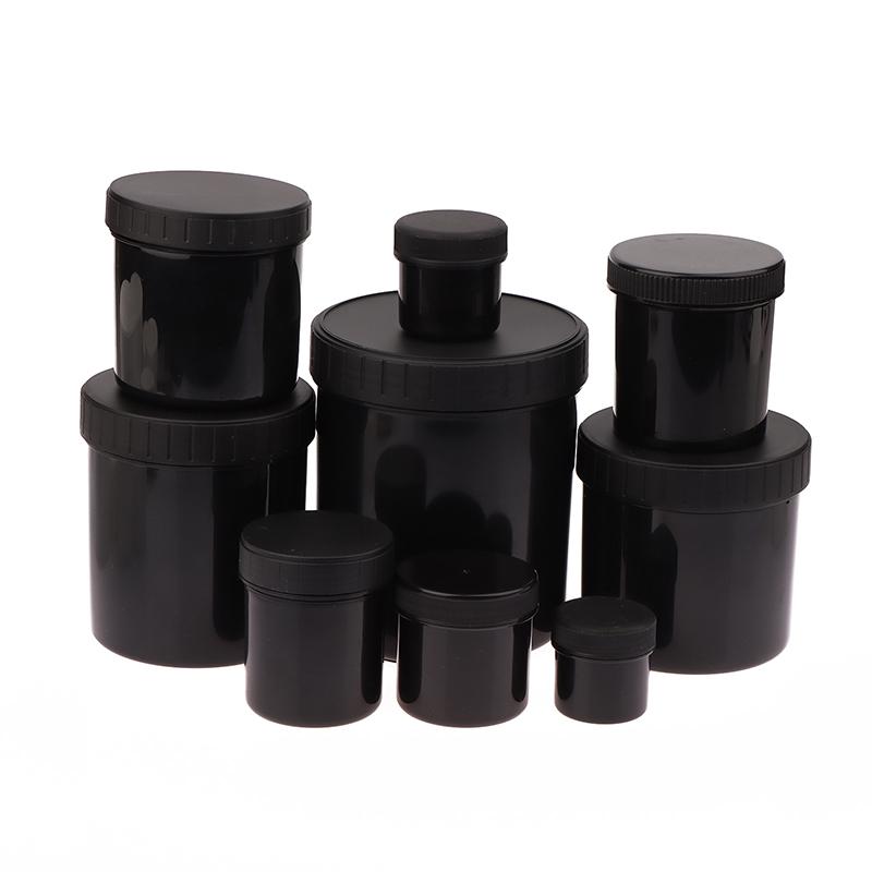 1 Stücke 30-1000 Ml Weiß/Schwarz Kunststoff Glas Maske Glas Creme Glas Lebensmittel Lagerung Tank Kosmetische Leere container Make-Up Box