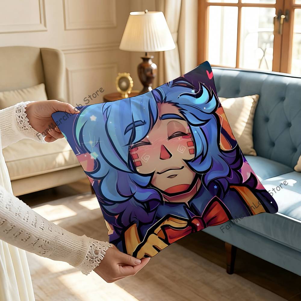 

SSunny DDay Jack Anime Anime Pillow Case Antidustmite Pillowcase Invisible zipper silky short plush Sofa cushion cover 30x30cm