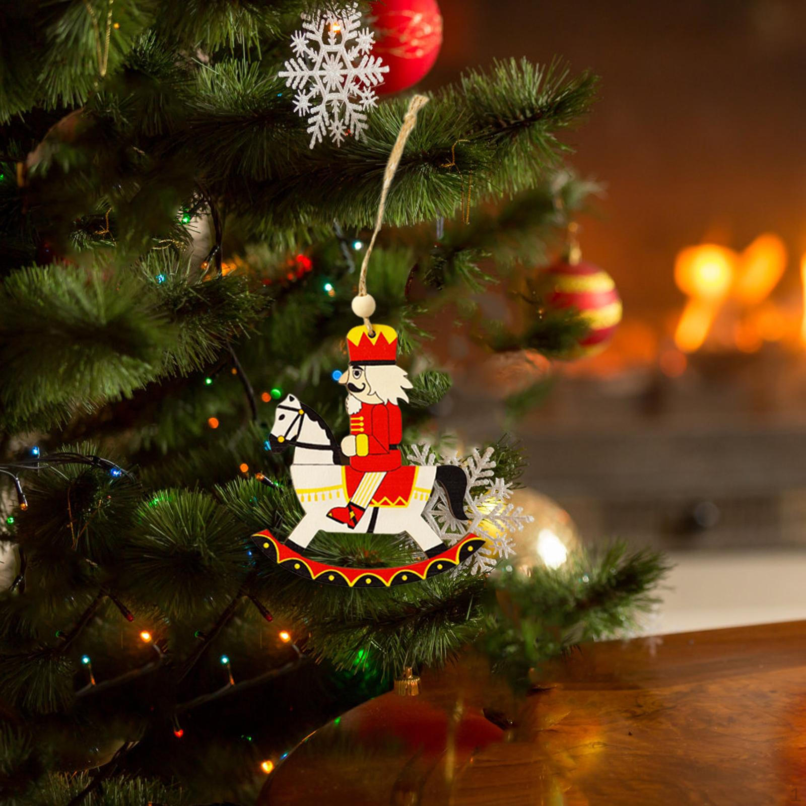 

Рождественское украшение Щелкунчик подвесной кулон елочные аксессуары для новоселья Horse Riding