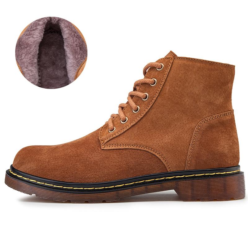 

Мужские ботинки из натуральной кожи, осенне-зимние ботильоны для мужской обуви 46