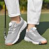 Cross-border New Golf Shoes, Light and Breathable, Men's and Women's Adult Outdoor Sports, Rotating Button Sneakers