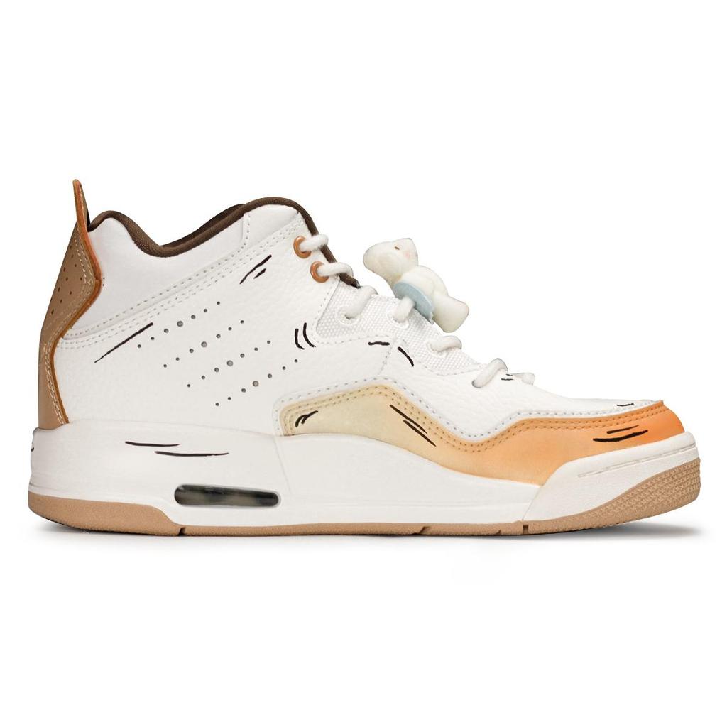 Jordan Courtside 23 High top Vintage Basketball Shoes GS Orange White FQ6861-121(Team41-)