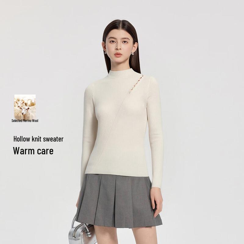 

FivePlus Women s Slim-Fit Wool Blend Knitted Base Layer Top L