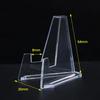 1-10Pcs Acrylic Display Stand Triangle Commemorative Coin Watch Card Holder Transparent Display Rack for Exhibitions Home Decor
