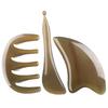 Natural white water buffalo horn scraping board, facial beauty special eye muscle pulling stick, beauty stick, scraping board