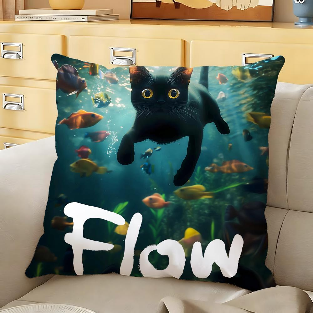 Cartoon movie FFlow Cushion Cover Soft Durable Reversible Pillow Cover Home Car MultiScene Daily Comfort Pillowcase