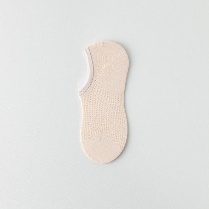 

5 пар женских летних тонких носков-лодочек, однотонные, короткие, невидимые носки с низкой посадкой, нескользящие, из чистого хлопка, впитывающие пот 5 Pairs светло-розовый