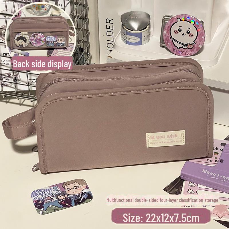 

2024 Пенал великої місткості, стійкий до забруднень: Висококласний, багатофункціональний дизайн для учнів початкової школи