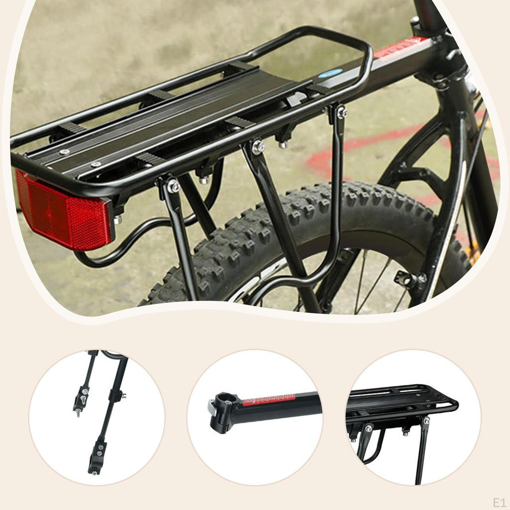 Bicycle Rear Rack Aluminum Alloy for Mountain Road Luggage Quick Release