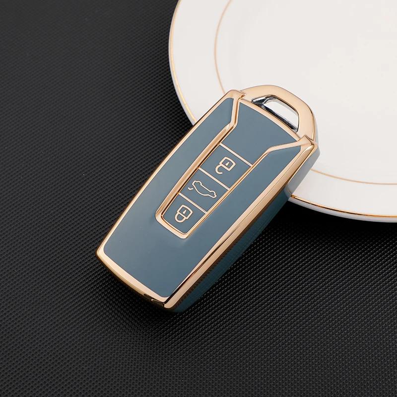 Car Key Case Cover Tpu Soft Car Key Protector Shell For Volkswagen Touareg Accessories
