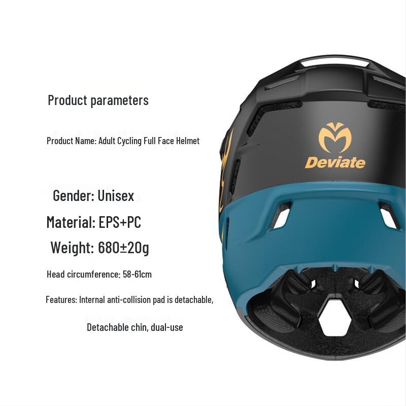 Lishi Adult Full-Face Mountain Bike Helmet