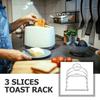 Zerodeko Stainless Steel Multifunctional Toasting Rack with Bread Slicer for Kitchen Organization