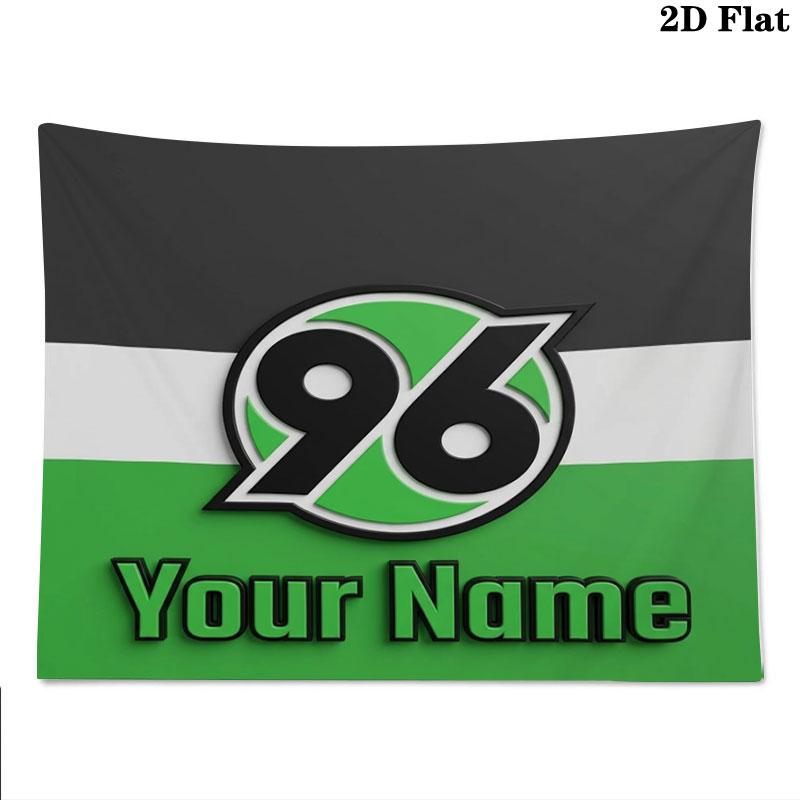 Hannover 96 Custom Name Wall Tapestry Aesthetic Wall Hanging Printed Fabric Blanket Decorative Tapestries for Bedroom Living Room Home Decor