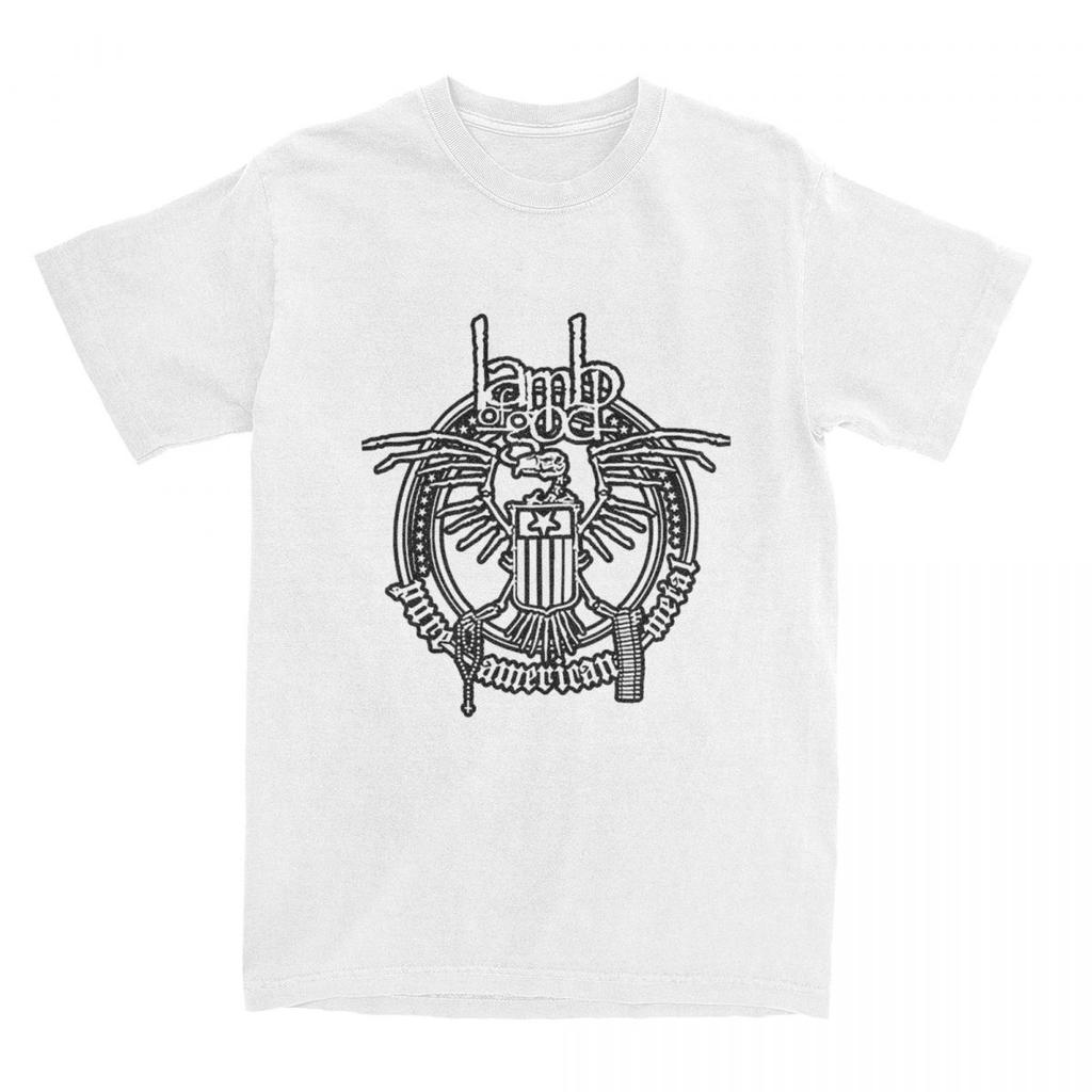 Lamb Of God T-Shirt Heavy Mental Band Trendy Cool T Shirts Short Sleeve Y2K Retro Tshirt Summer Cotton 4XL 5XL Top Tees