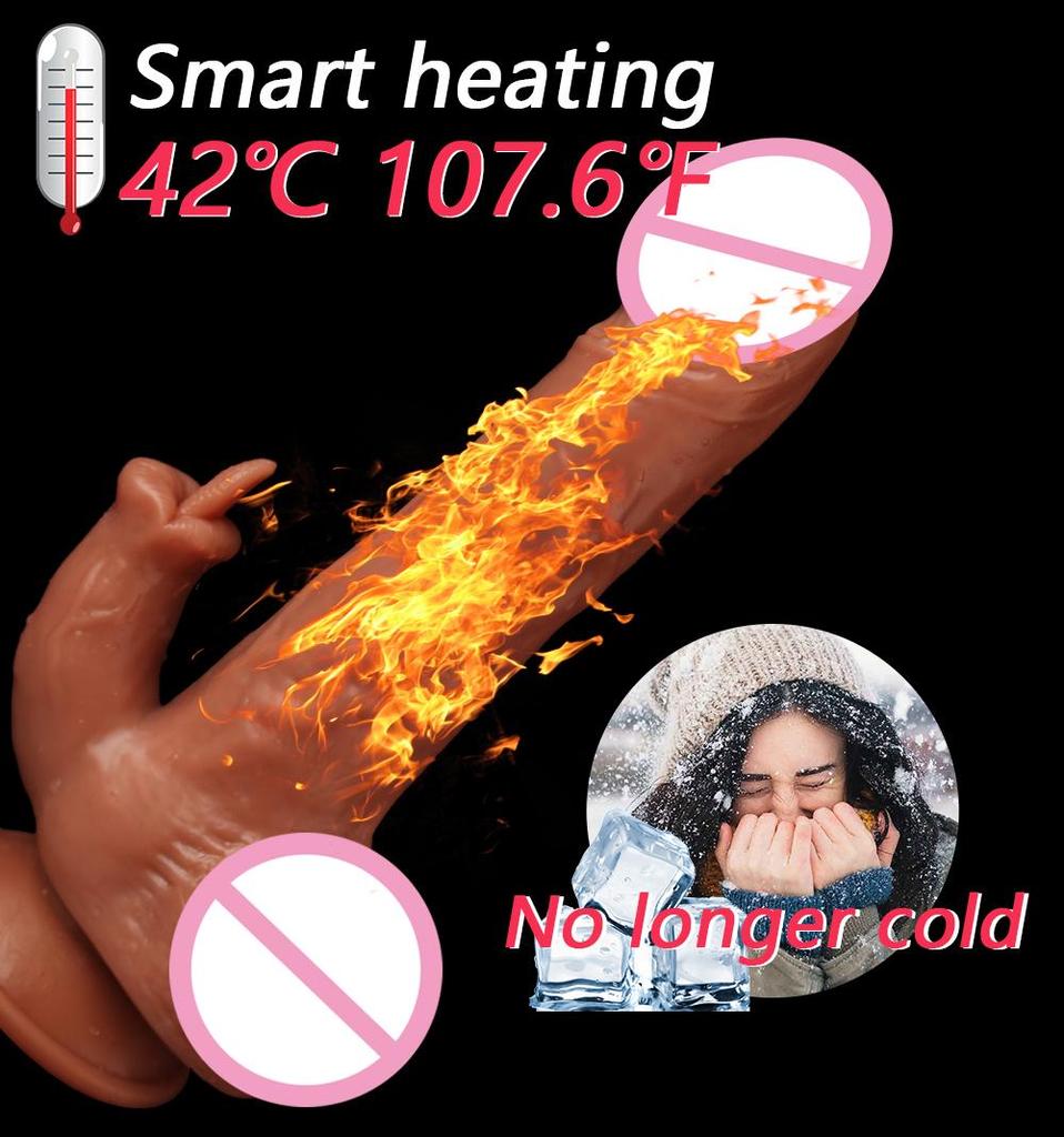 Dildo Sex Toy Vibrátor pro ženy Stimulátor klitorisu Obrovský velký elektrický teleskopický penis Měkký vibrátor Dildo Ženské masturbátory