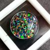 Natural Black Fire Opal Australian Round Cabochon 13-15 Ct Beautiful Gemstone