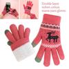 Fleece Lining Winter Gloves Thickened Knitted Gloves Fashion Warm Gloves  Women Men