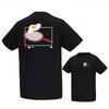 Summer Breathable 100 Pure Cotton Badminton Racket With Fried Egg Print Round Neck Short Sleeved Sports Neutral Couple Tshirt