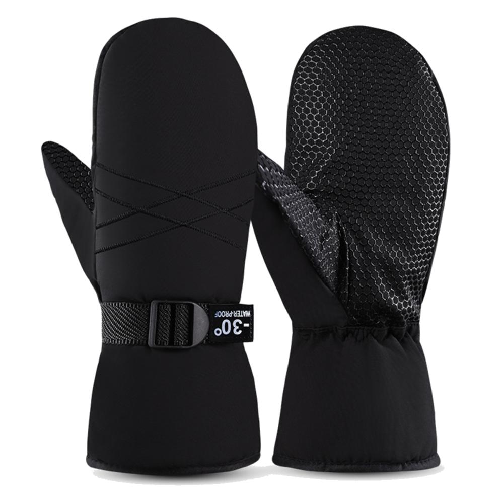 Ski Mittens Waterproof Snow Gloves Windproof Cycling Gloves Thermal Snowboard Gloves Cold Weather Gloves for Men and Women