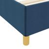 Bed Frame with Mattress Blue 200 x 200 cm Fabric