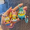 Porte-clés Adorable Dessin Animé Minion Anneau de Clé en Silicone Mignon Cadeau Pour Femmes Et Enfants