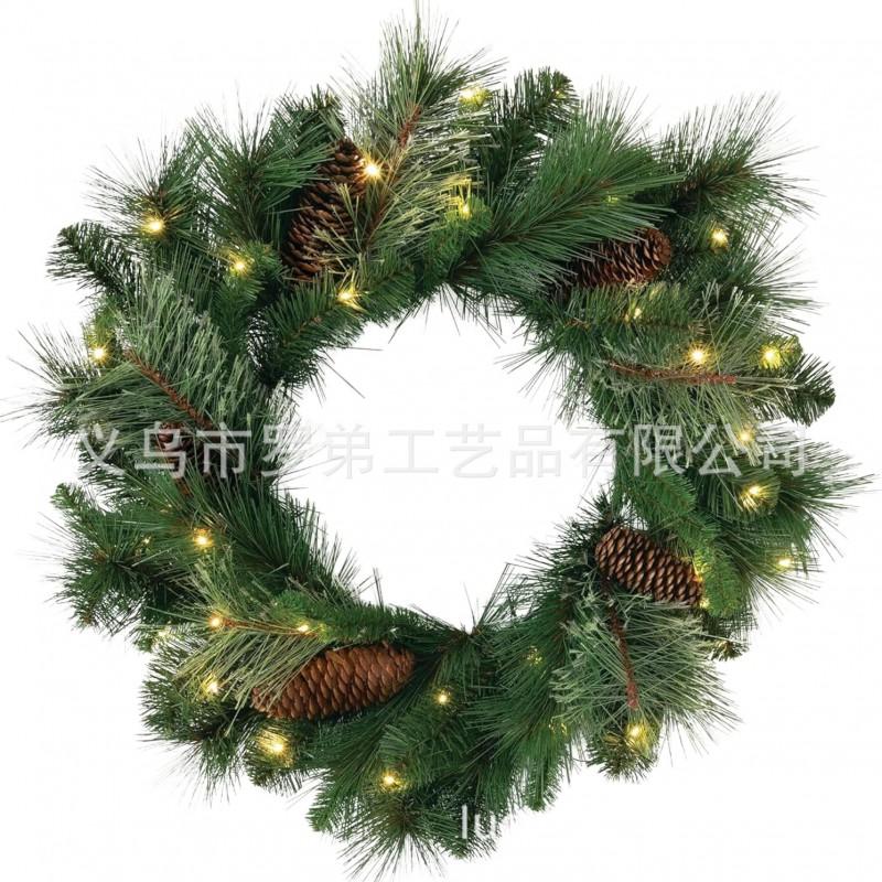 Christmas Wreath Door Hanging Decor Home Mall Window Party Festive Simulation Ornament