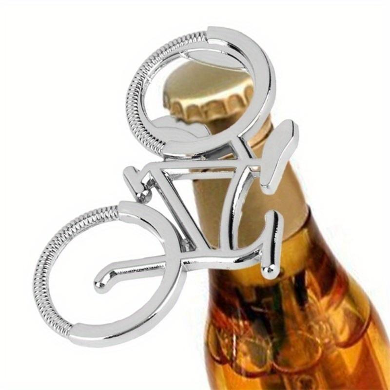 Corkscrew Metal Keychain,Stainless Steel Bike Shape Bottle Opener,Creative and Funny for Beer,Wine,Juice Opening,Kitchen Gadgets