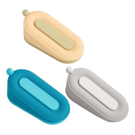 Donut Door Stopper Wedge No Drilling Tile Concrete Wooden Anti-collision Carpet Anti-slip Windproof Floor Decorative Doorstop