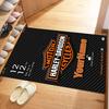 Harley-davidson Motorcycles Customize Your Name Floor Rug Office Rug Perfect for Outdoor Living Rooms Game Room Balcony Anti-slip Rug Decorate Offices