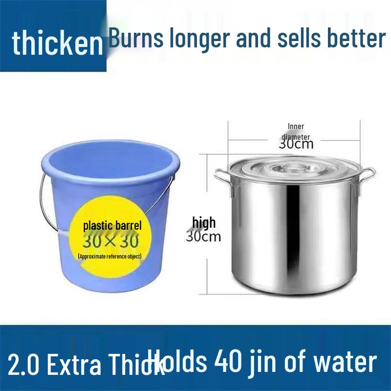 Ningzhao Portable Stainless Steel Water Bucket