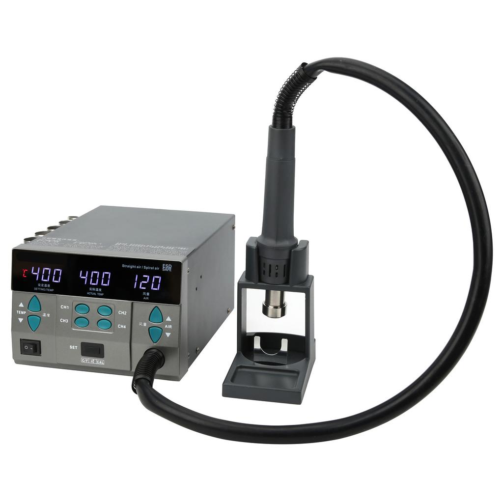 Iron Desoldering Station Hot Air Gun Digital Soldering Rework 4 Seconds Heating 8610DX Pro 1000V