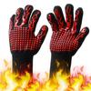 High-Temperature Resistant Insulated BBQ Gloves, Flame Retardant, Anti-Scald, Oil Resistant, Thickened Aramid, EN407 Certified, up to 500 Degrees.