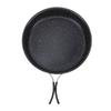 Camping Frying Pan 22cm Non Stick Coating Foldable Handle Outdoor Skillet Cooking Pan for Gas Stove Induction Cooker