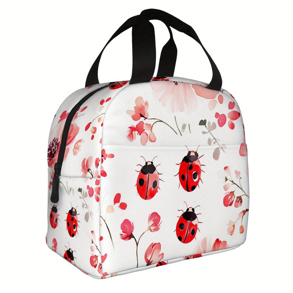 Ladybug And Flower Design, Designed for Insulation. It Is Not Intended for Direct Food Contact And Is Suitable for Use at Home