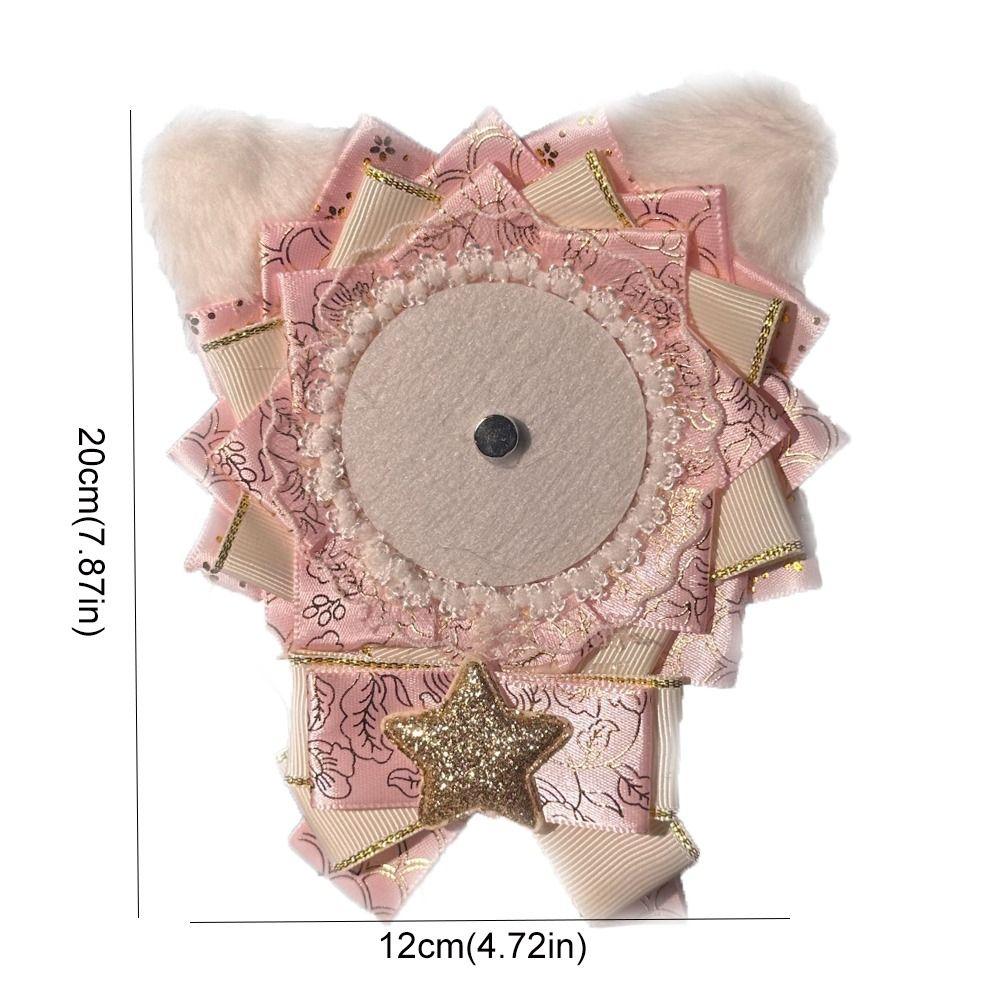 Lacework Cute Badge Holder Kawaii Badge Decoration Tray Anime Pins Display Base  Badge Organizer