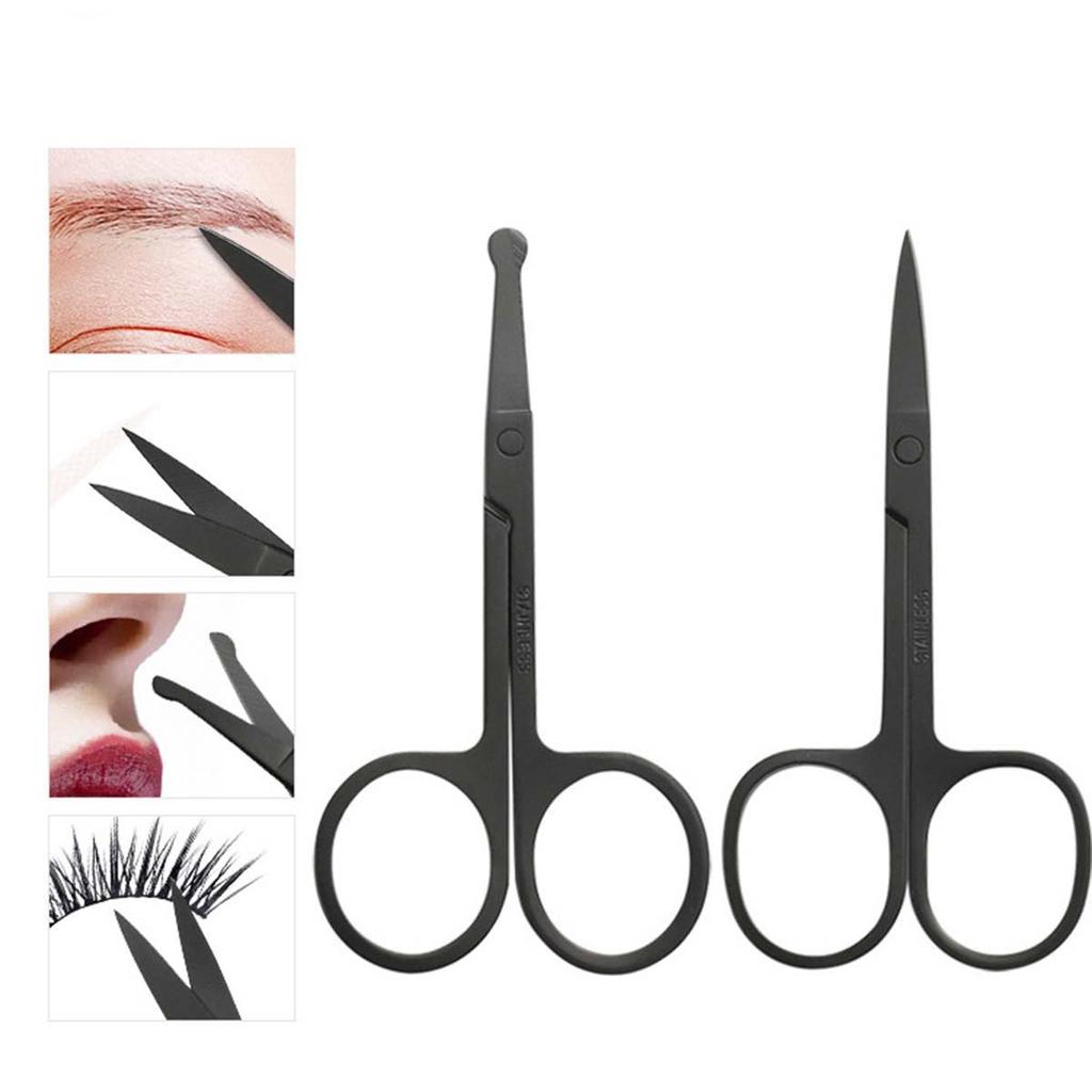Stainless Steel Small Nail Tools Eyebrow Nose Hair Scissors Cut Manicure Facial Trimming Tweezer Makeup Beauty Tool