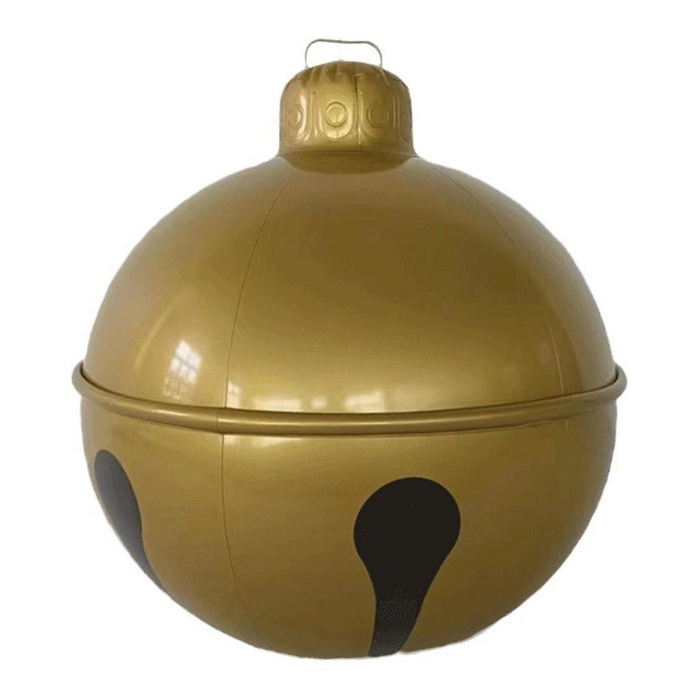 60cm Outdoor LED Christmas Inflatable Decorated Ball PVC Transparent Giant Big Large Balls Xmas Tree Decorations Toy Ball 2024