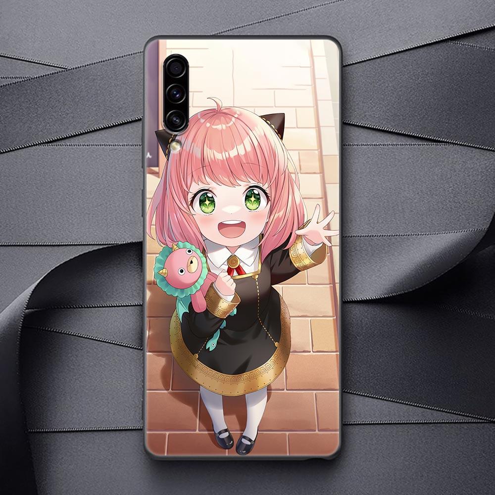 SPY X FAMILY Anime Black Soft Phone Case For Samsung Galaxy A90 A80 A70 A70S A60 A50 A40 A30 A30S A20S A20E A10 A10E Funda Coque