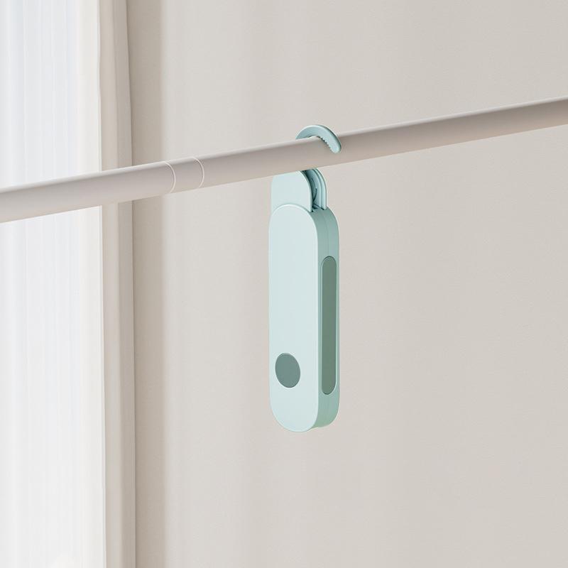Portable Foldable Clothes Hanger with 7 Holes Multi-functional Drying Rack for Travel Hotel Business Trip Lightweight Space Saving Organizer