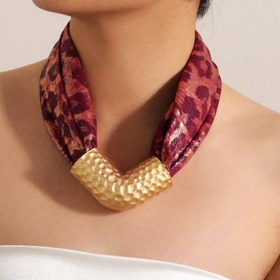 Collana Pendente Geometrico Statement per Donna Ragazza Trendy Accessorio Gioiello per Matrimonio Festa