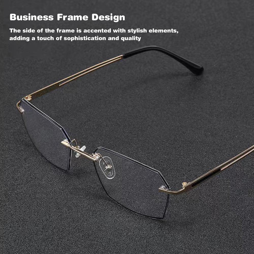 Metal Frame Reading Glasses Ultra-Light Elderly Glasses Classic Presbyopia Glasses  for Women & Men