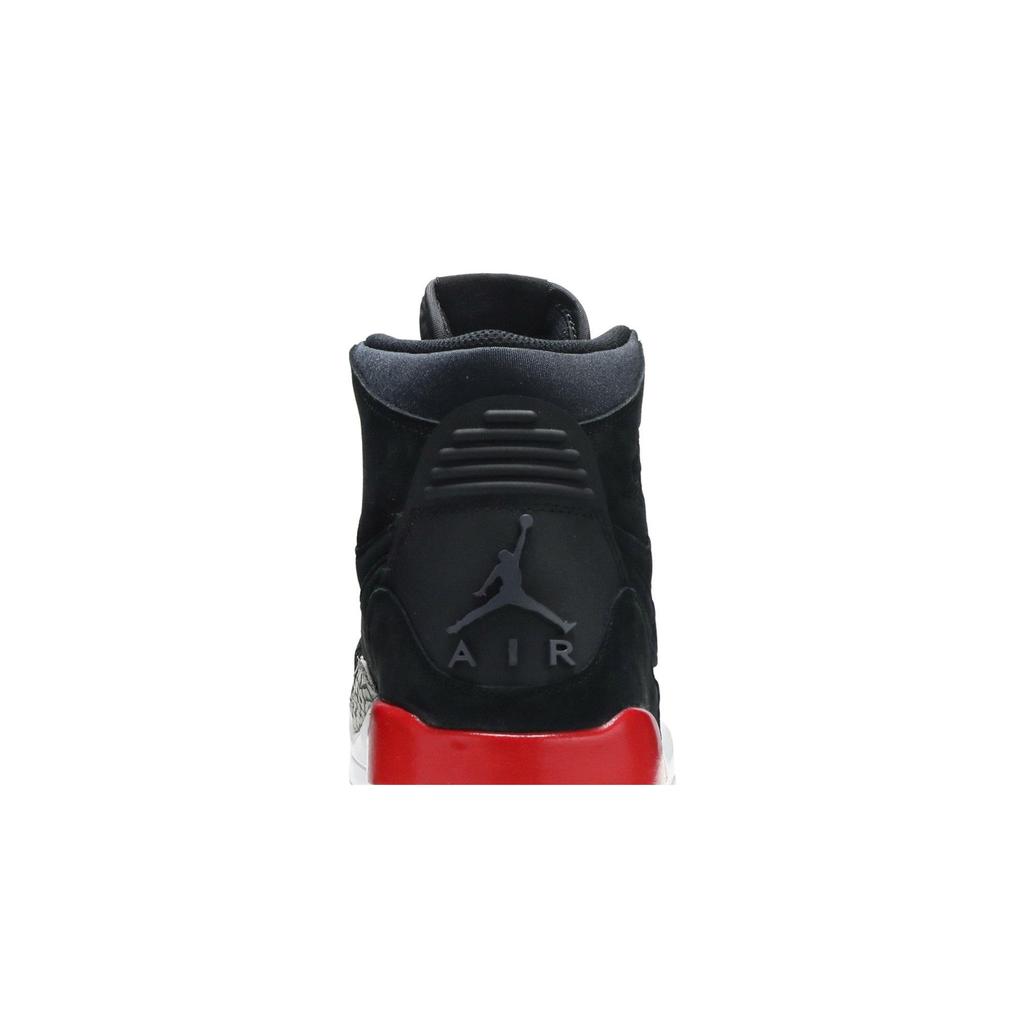 Air Jordan Legacy 312 'Schwarzes Wildleder' (Unisex) Schwarz / Feuerrot-Zementgrau Vintage Basketballschuhe AV3922 060