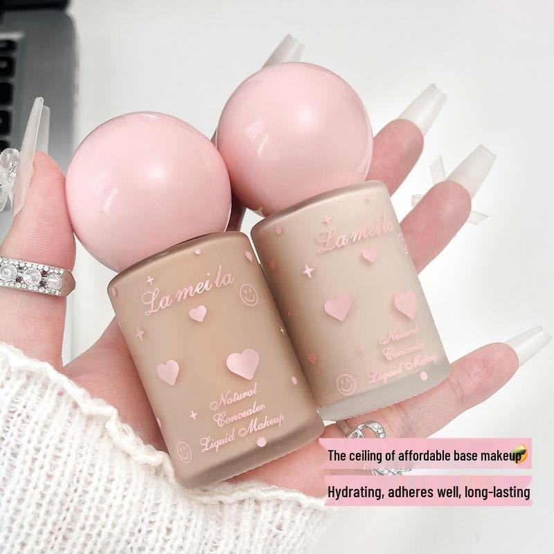 LAMEILA Natural Clear Concealing Moisturizing Foundation Liquid Creamy Powder Hot Item