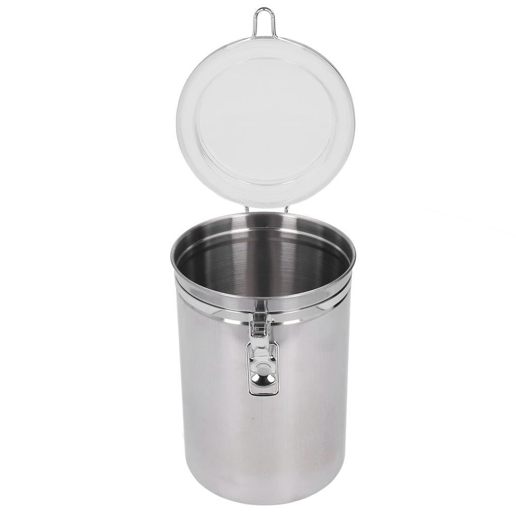 Edelstahl Versiegelte Dose Lebensmittelaufbewahrungsbehälter Luftdichter Behälter für Trockenfrüchte Milchpulver Tee Extra Groß 2100ml