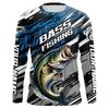 Men's 3D Bass Fishing Long Sleeve T-Shirt Moisturizing Core Sports