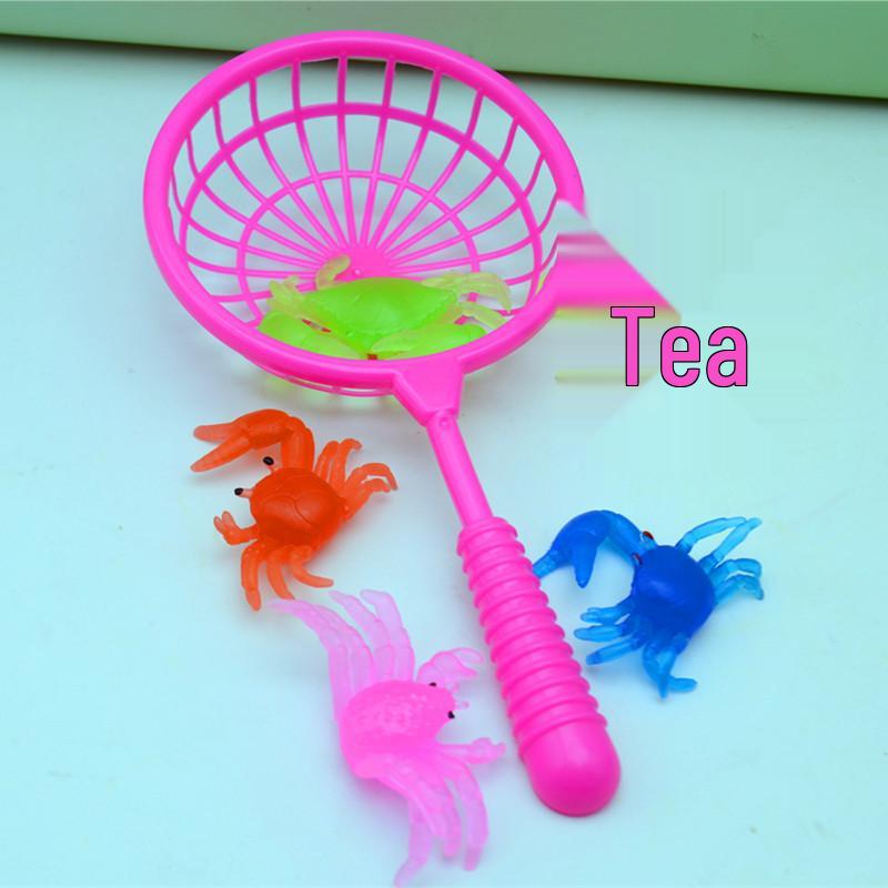 Baby Bath Toys: Squeeze & Squawk Yellow Duck with Net and Soft Marine Animal Set