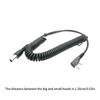 2 Pin To 5 Pin Coiled Cable Radio Connector Plastic Cable Public Safety Radio Accessory for Various Radios Earphone